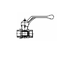 Kuglasti ventil za vodu sa ručkom UU navojem