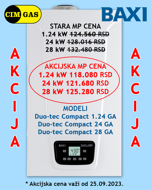 AKCIJA BAXI Duo-tec Compact